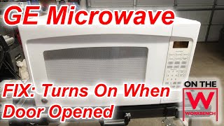 How to Fix GE Microwave Turns On When Door Opened [upl. by Ena]