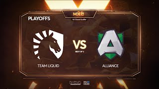 Alliance vs Liquid MDL Chengdu Major Qualifier bo3 game 1 4ce amp Lex [upl. by Arrimat68]