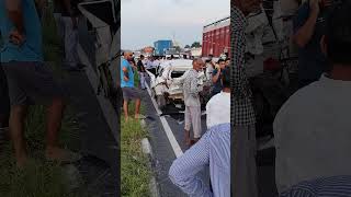 Rewari to Narnaul highway accident✅ HR36 🙏💵 Kamlesh Kumar official [upl. by Nevad]