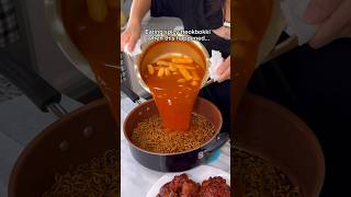 EATING SPICY TTEOKBOKKI WHEN THIS HAPPENED shorts viral mukbang [upl. by Bremer340]