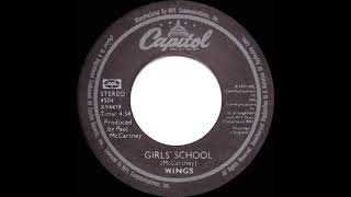 1977 HITS ARCHIVE Girls’ School  Wings a 1 UK hit [upl. by Samuele]