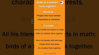 Birds of a feather flock together Idioms [upl. by Ailerua952]