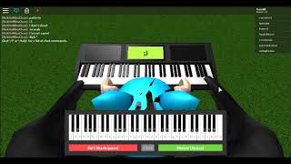 Baby Shark Played on Roblox Piano  Sheet in Description [upl. by Zachar]