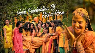 Kerala Haldi Ceremony Moments  Richa Rose  2019  2020  Haldi Function 2020 [upl. by Arrac]