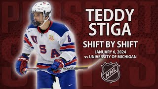 Teddy Stiga vs University of Michigan  Jan 6 2024 [upl. by Shaum]