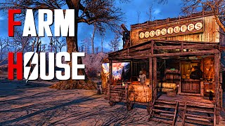 Fallout 4 Settlement Build Farm House [upl. by Tavi]