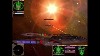 Midwinter Class vs Romulan Cormorant  KM  Star Trek Bridge Commander [upl. by Anileba96]