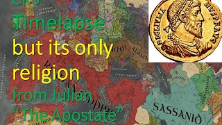 CK3 Religion Only Timelapse starting from Roman Empire [upl. by Marjory]