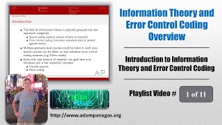 Information Theory and Error Control Coding Overview [upl. by Baalbeer]