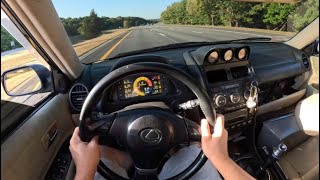 SLEEPER TURBO 500HP STOCK 2JZGE VVTI LEXUS IS300 WAGON POV RIDE  FLYBY [upl. by Gerda]