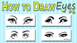 How To Draw Caricature Eyes  Womens [upl. by Rosemary]