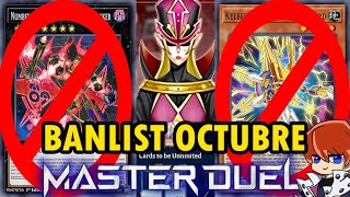 Banlist Master Duel Octubre 2023  Adiós Diablosis y Tearlament  TeamSetoX  YuGiOh [upl. by Nolaf637]