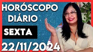 HOROSCOPO DO DIA PREVISAO DIARIA 22 11 2024 SIGNOS Cigana Carmencita [upl. by Ybba]