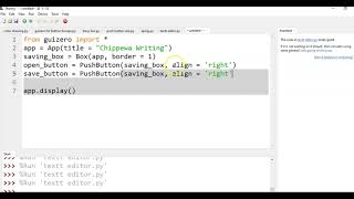 Setting up a Text Editor with Guizero [upl. by Zeuqirdor182]