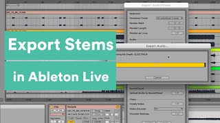 How to Export Stems in Ableton Live [upl. by Suzi889]