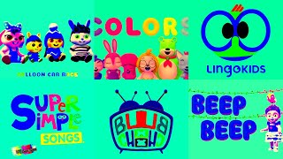 Super Logo New Mega Compilation Eli Kids Super Simple Songs LingoKids Hogi Colour Logo Effects [upl. by Arrio209]