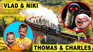 DROHNE überwacht VLAD UND NIKI vs CHOO CHOO CHARLES amp THOMAS den ZUG in REAL LIFE um 3 UHR mittags [upl. by Hiltner]