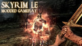 Skyrim LE with over 100 Mods Bleak Falls Gameplay Full List down below [upl. by Andriana]