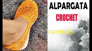 ALPARGATAS TEJIDAS A CROCHET PARA DAMA👢 [upl. by Levison210]