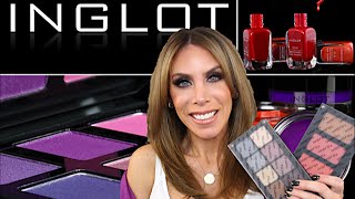 INGLOT HAUL  SWATCHES Eyeshadow Blush and Lipstick [upl. by Emil122]