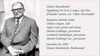 Shostakovich Symphony No15 in A major Chamber version [upl. by Kaitlyn]