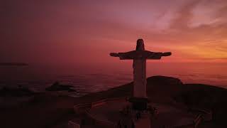 Barranca Lima PerúBello atardecer Cristo Redentor [upl. by Sly]