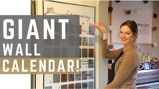 How I Plan and Schedule my Life  DIY Wall Calendar [upl. by Ammadas]