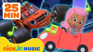 Blazing Speed Racing Songs From Blaze Bubble Guppies amp MORE 🚗 25 Minutes  Nick Jr Music [upl. by Rebane741]