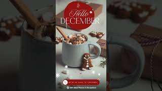 Hello December  EAT Meal Planner amp Recipe Box  Shorts Food Funny USA America [upl. by Mallissa566]