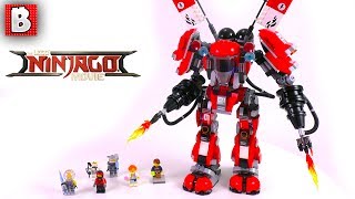 LEGO Ninjago Movie Fire Mech Set 70615  Unbox Build Time Lapse Review [upl. by Os]