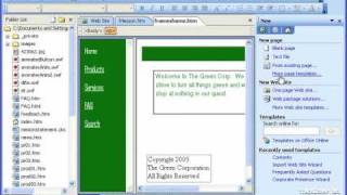 FrontPage Tutorial Saving a Frames Page Microsoft Training Lesson 125 [upl. by Giff]