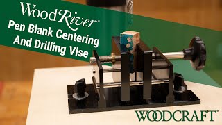 Using the WoodRiver Pen Blank Centering and Drilling Vise [upl. by Lenrad]