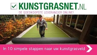 Hoe moet je kunstgras aanleggen Uitleg in 10 simpele stappen  door Kunstgrasnetnl [upl. by Aikan]