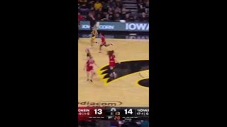 Caitlin Clark Makes 3 vs Wisconsin  Iowa Womens Basketball [upl. by Corette]