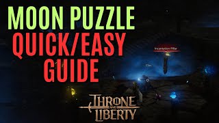 At the Lycans Hall Moon Puzzle Throne and Liberty Quick and Easy GUIDE [upl. by Lubba]