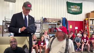 JOE BIDEN INTENTIONALLY PUT ON A TRUMP HAT Reaction [upl. by Shulamith222]