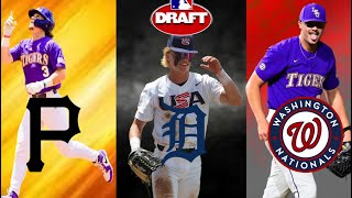 My Full 2023 MLB Mock Draft  MLB Comps for Each Draftee Max Clark Dylan Crews Skenes and More [upl. by Aicnom]