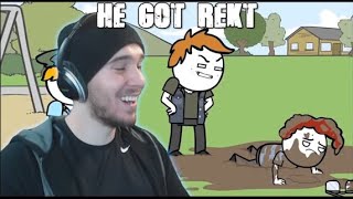 Charmx Reupload HE GOT REKT  Reacting to Explosm Presents Channelate  Bullies [upl. by Emil116]