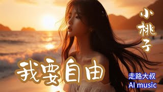 我要自由 小桃子 國語歌曲 華語音樂 流行歌曲 熱門音樂 創作 popmusic aimusic aisong chinesesong 免費分享 書弄與小桃子 走路大叔 [upl. by Jacoba]