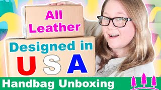 Handbag and SLG UNBOXING from American Leather Brand  Autumn Beckman [upl. by Carmina507]