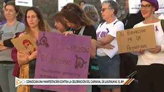 Convocan una manifestación por la celebración del carnaval de Las Palmas el 8M  Mírame TV Canarias [upl. by Htedirem533]