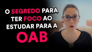 Como estudar para a OAB sem perder o foco  Profª Priscila Ferreira [upl. by Dotty]