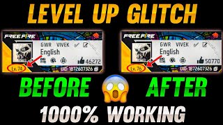 NEW LEVEL UP GLITCH FREE FIRE 😱🔥 1 LAKH EXP IN 10 MIN  HOW TO INCREASE LEVEL IN FREE FIRE [upl. by Ahsilahs59]