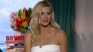 Baywatch Alexandra Daddario Zac Efron amp Kelly Rohrbach Official Interview  ScreenSlam [upl. by Euqinotna244]