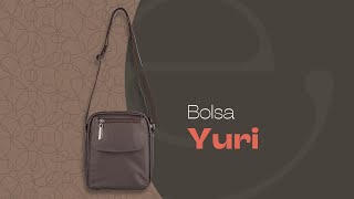 Bolsa tiracolo masculina em couro Yuri [upl. by Remmer946]