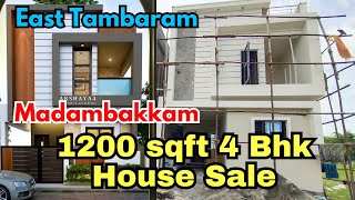 🏡East Tambaram Madambakkam 1200sqft 4Bhk House sale💥 madambakkam house sale [upl. by Anallij]