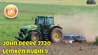 Tillage 2023  John Deere 7720 amp Lemken Rubin 9400 U disc harrow [upl. by Adidnere]