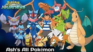 All pokemon of ashGen 1  Gen 8 Ash all pokemon  ash pokemon team  Ash Pokémon Timeline [upl. by Eiruam]