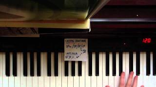 How to play Hometown Glory on PianoKeyboard by Adele part 13 [upl. by Greff409]