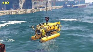 Lets Steal Submarine  GTA 5 Hindi Gameplay 19 [upl. by Derrik]